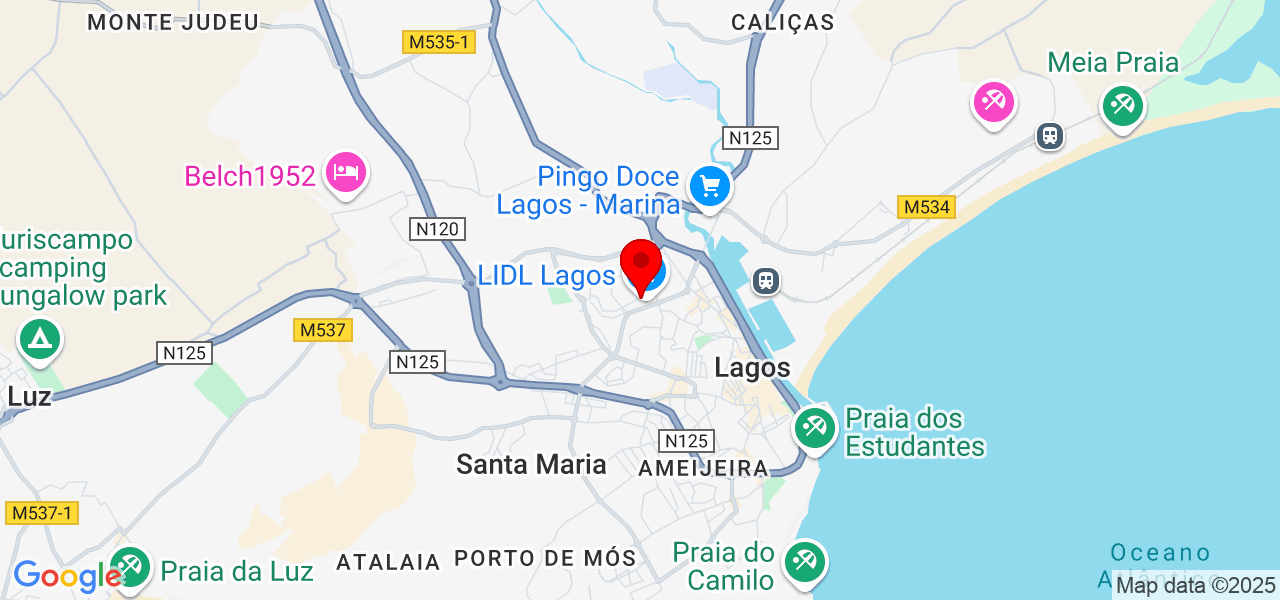 Camila Gutierrez - Faro - Lagos - Map