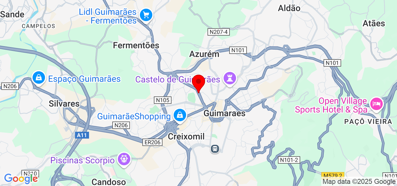 Diretonasuamao - Braga - Guimarães - Mapa