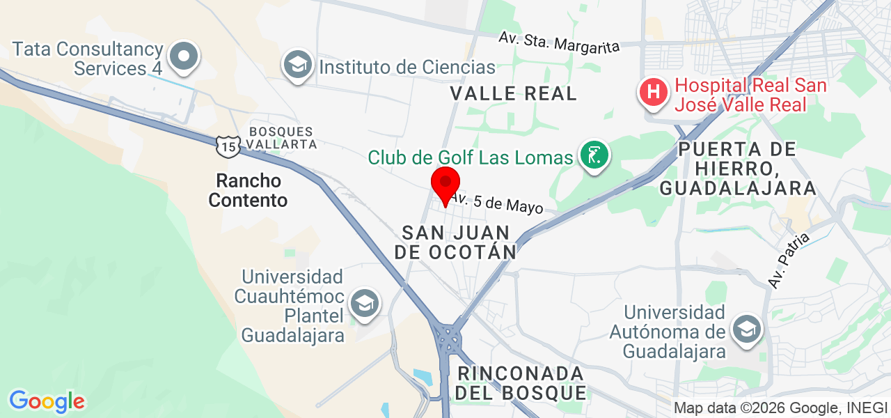 Miguel B&aacute;ez - Jalisco - Zapopan - Map