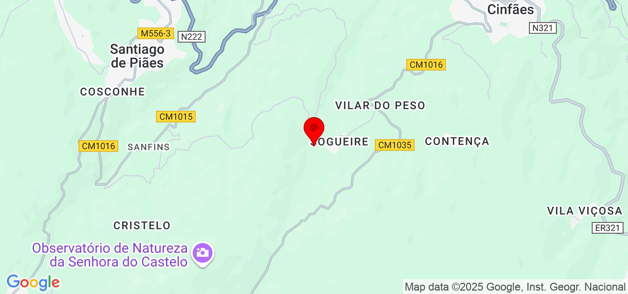Paula Silva - Viseu - Cinfães - Mapa