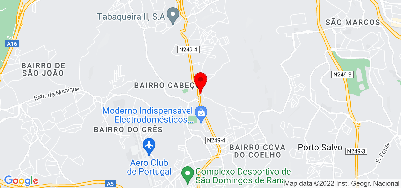 Luis teixeira - Lisboa - Cascais - Mapa