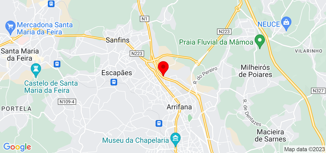 Bruno - Aveiro - Santa Maria da Feira - Mapa