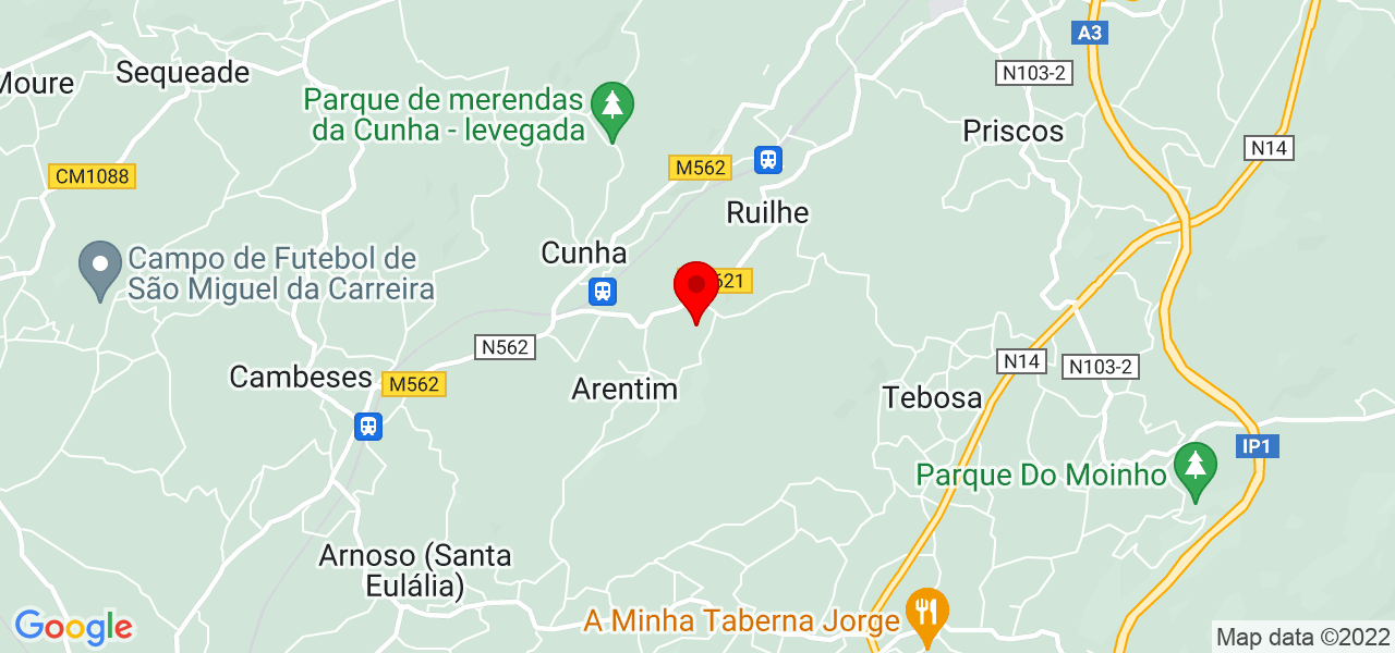 &Acirc;ngela Moreira - Braga - Braga - Mapa