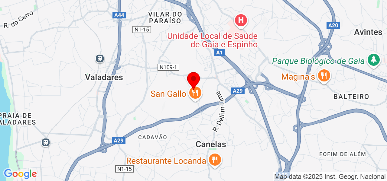 Beatriz Magalh&atilde;es - Porto - Vila Nova de Gaia - Map