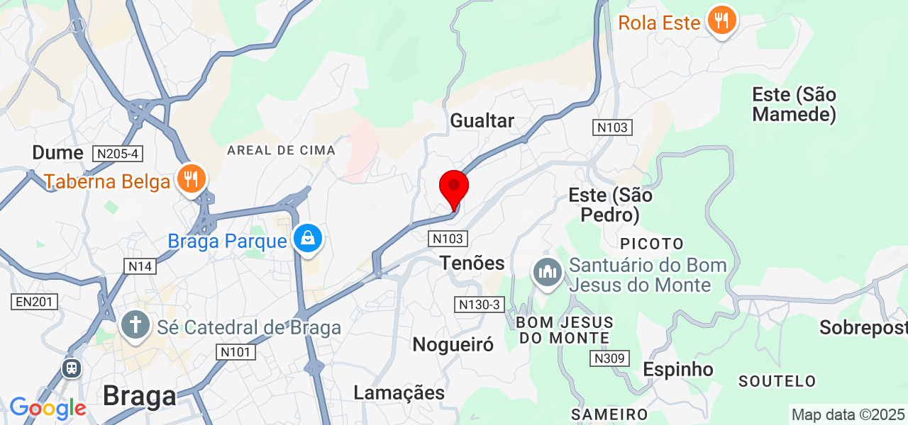 C&atilde;ominhar By Paula Fraga - Braga - Braga - Mapa