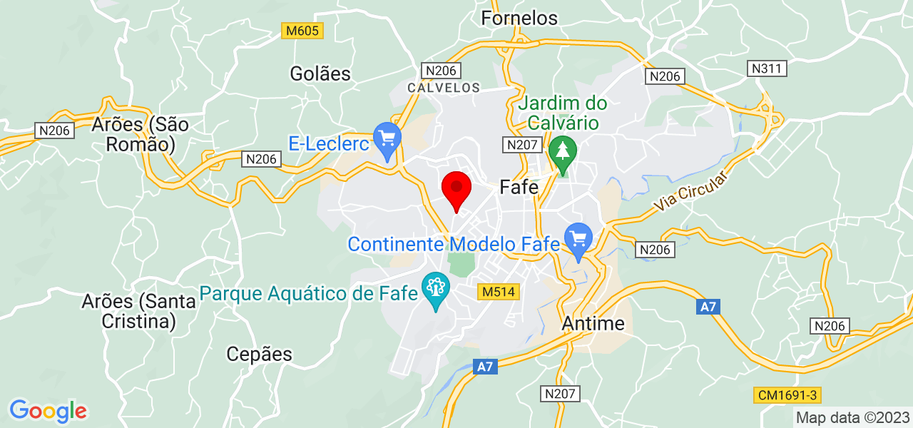 Eco Constru&ccedil;&otilde;es Portugal - Braga - Fafe - Mapa