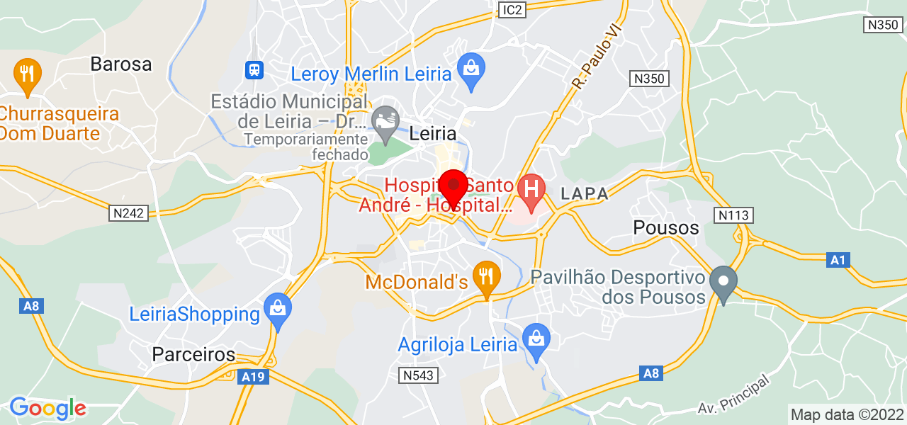 Let&iacute;cia Pedro - Leiria - Leiria - Mapa
