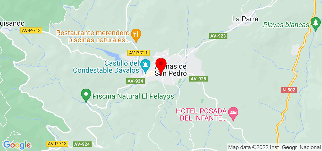 Rosa Mar&iacute;a Mosquera y Mario S&aacute;nchez Mosquera - Castilla y León - Arenas de San Pedro - Mapa