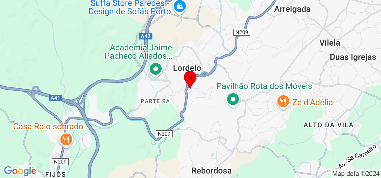 Henrique Ferreira - Porto - Paredes - Mapa