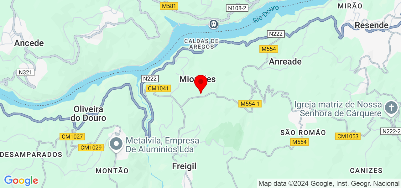 Vera Pereira - Viseu - Resende - Map