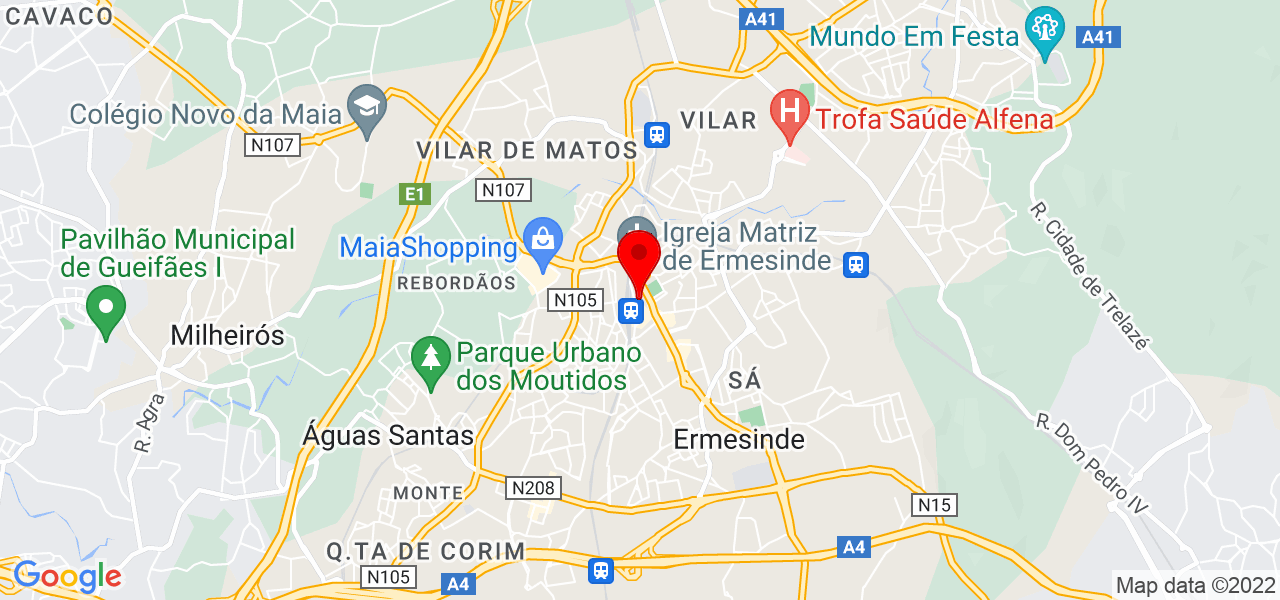 Leonardo Gonçalves - Porto - Valongo - Mapa