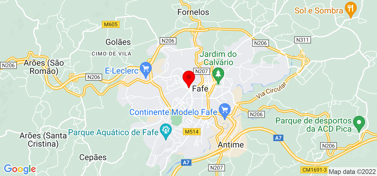 Paulo Silva - Braga - Fafe - Mapa