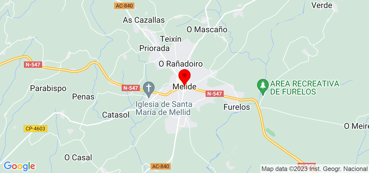 Andres Salinas - Galicia - Melide - Mapa