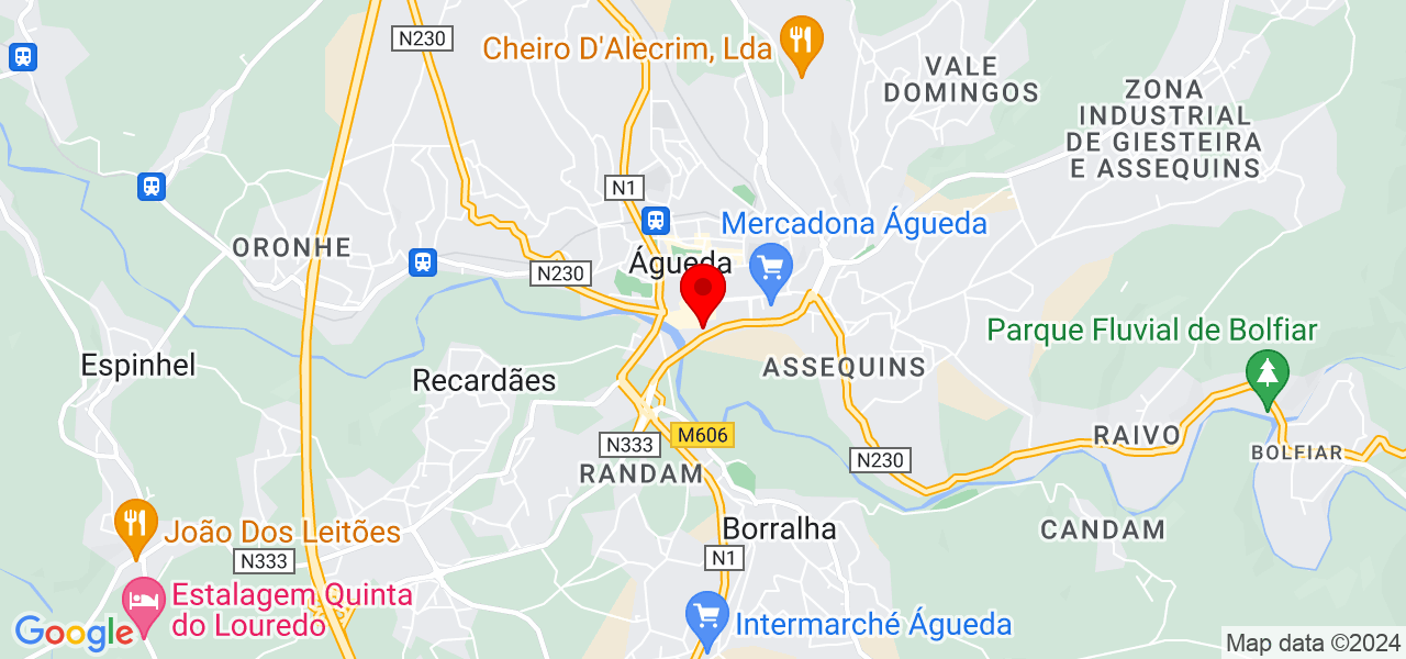 Andreia F. Fernandes - Aveiro - Águeda - Mapa