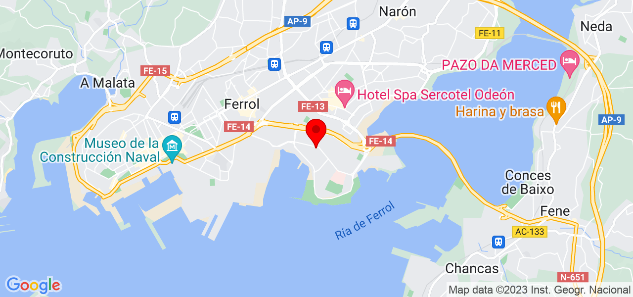 Aromaterapia - Galicia - Ferrol - Mapa
