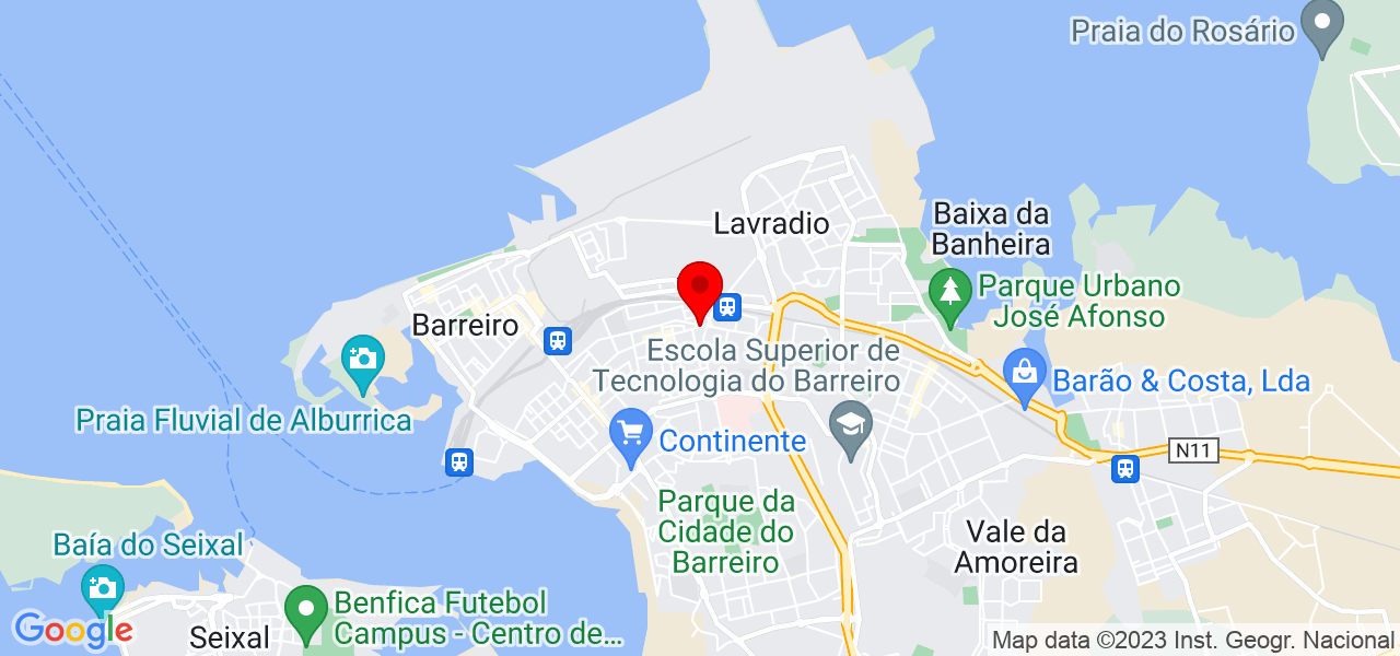 Anselmo Oliveira - Setúbal - Barreiro - Mapa