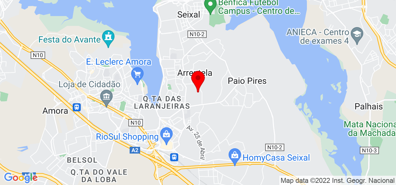 Paulo Ferreira - Setúbal - Seixal - Mapa