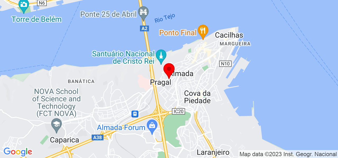 T&amp;J CONSTRU&Ccedil;&Atilde;O ,REMODELA&Ccedil;&Atilde;O, PINTURAS EM GERAL. - Setúbal - Almada - Mapa