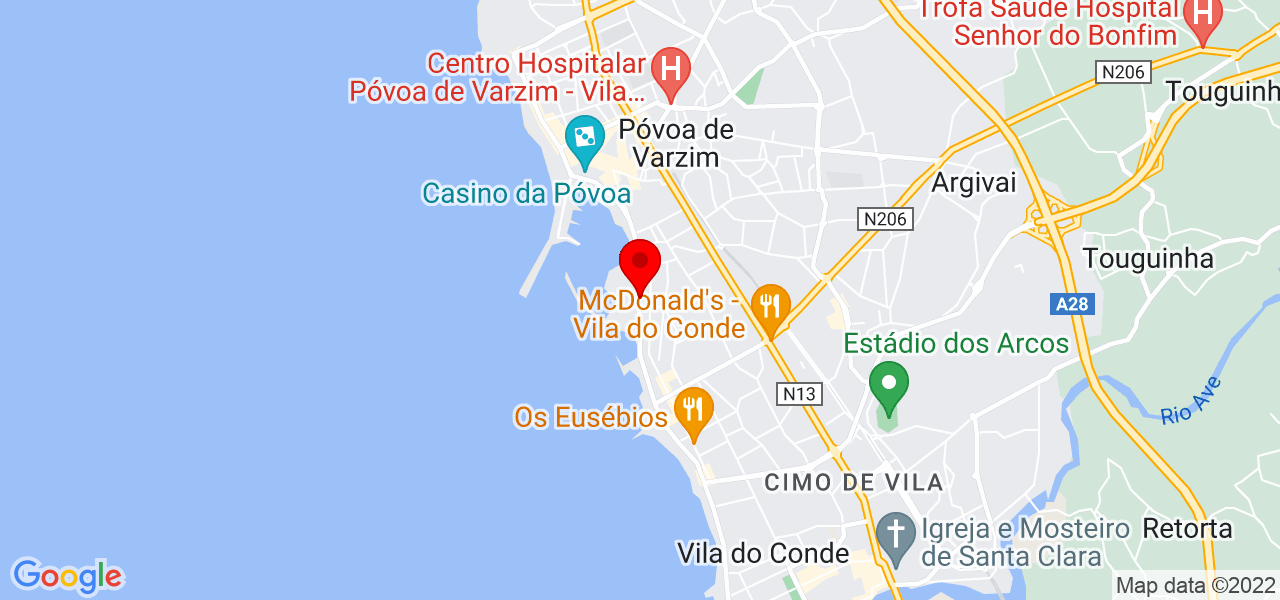 Leandro Pontes - Porto - Vila do Conde - Mapa