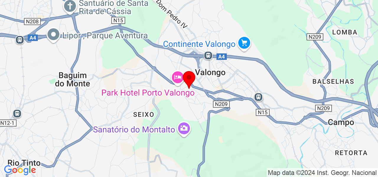 Miguel Rodrigues - Porto - Valongo - Map