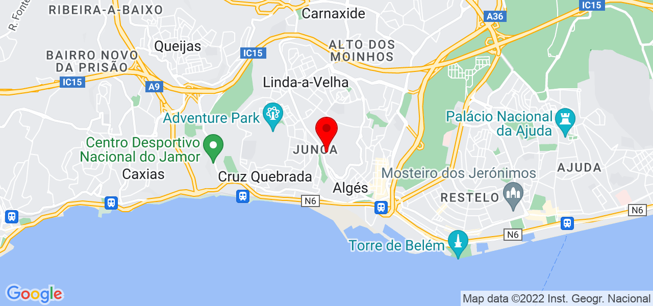 Anita Nobre - Lisboa - Oeiras - Mapa