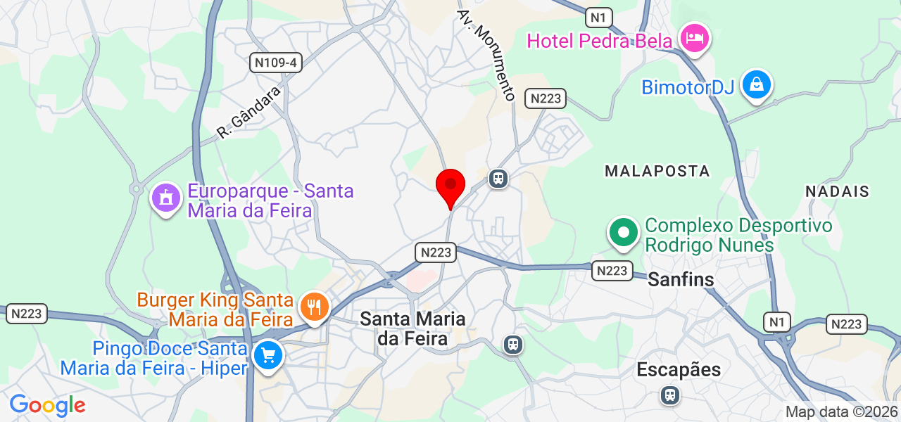 Suellem Pinheiro Studio - Aveiro - Santa Maria da Feira - Map