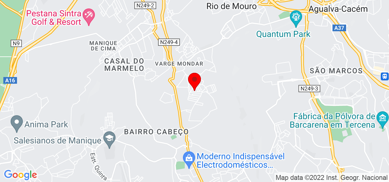 Pedro Montes - Lisboa - Sintra - Mapa