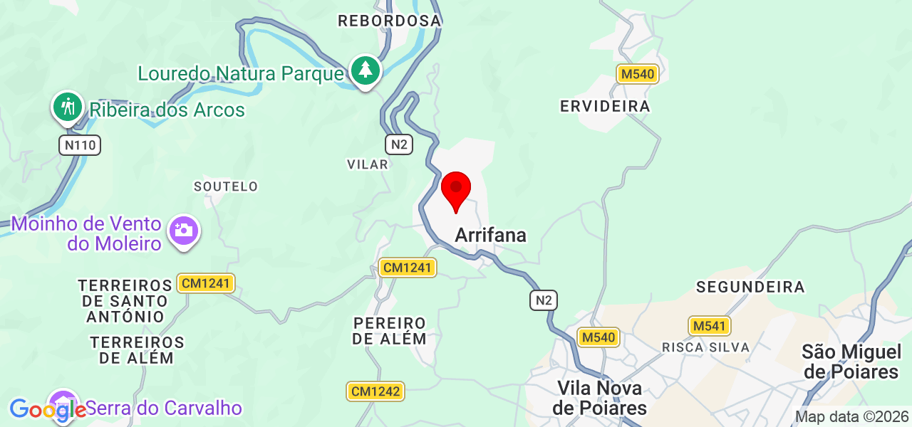 Cut and Conquer - Coimbra - Vila Nova de Poiares - Mapa