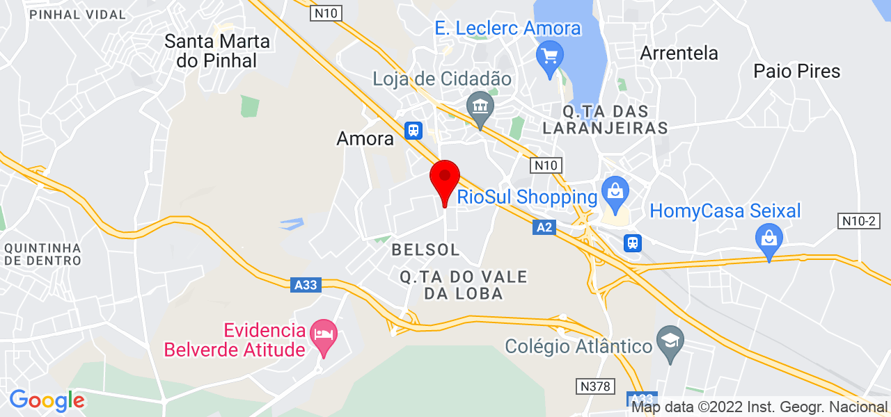 PEDRO COSTA FREIRE, S.A. - Setúbal - Seixal - Mapa