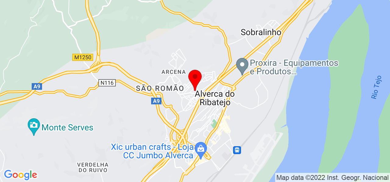 Andreia Pina - Lisboa - Vila Franca de Xira - Mapa