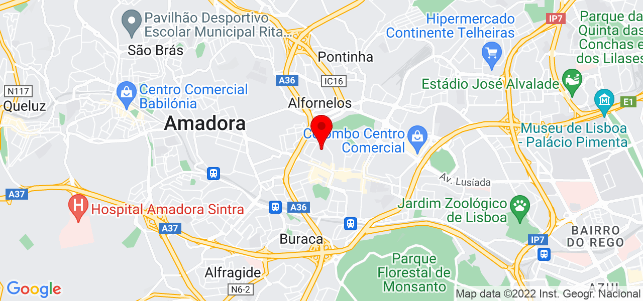 CidadeCond&oacute;minos - Lisboa - Lisboa - Mapa