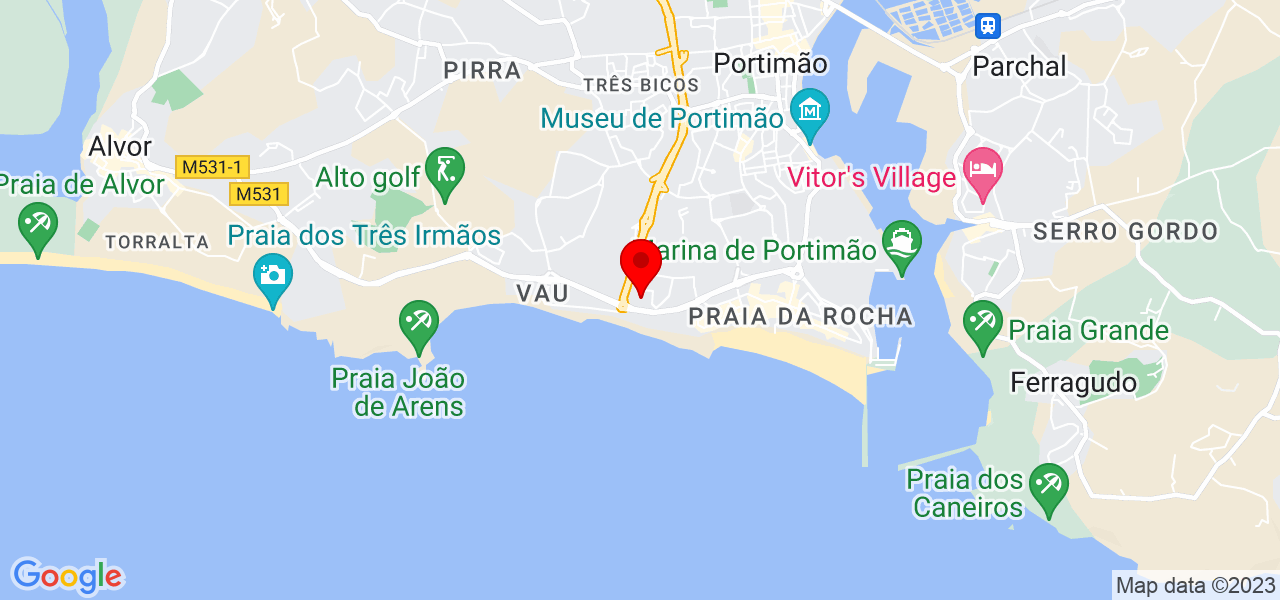Diana Shemechko - Faro - Portimão - Mapa