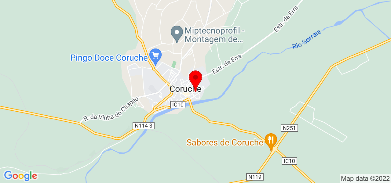 Copy Writer - Santarém - Coruche - Mapa