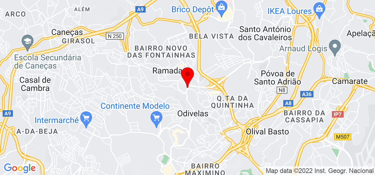 Passaki - Lisboa - Odivelas - Mapa