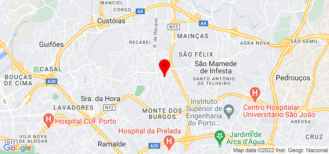 T&acirc;nia Almeida - Porto - Matosinhos - Mapa