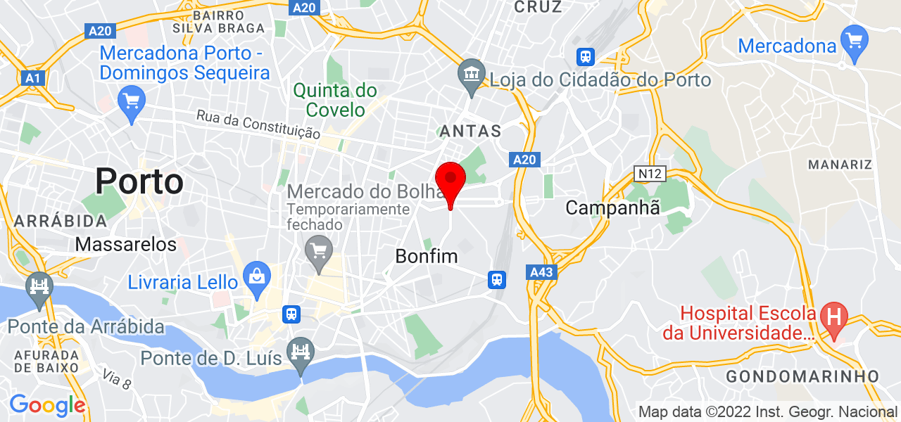 Patr&iacute;cia Santos - Porto - Porto - Mapa