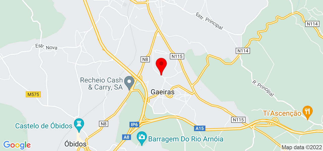 S&oacute;nia Mendes - Leiria - Óbidos - Mapa