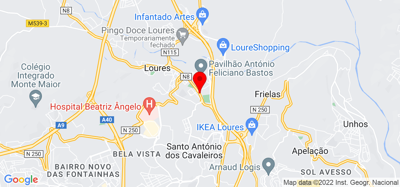 MK Amor à Vida - Lisboa - Loures - Mapa