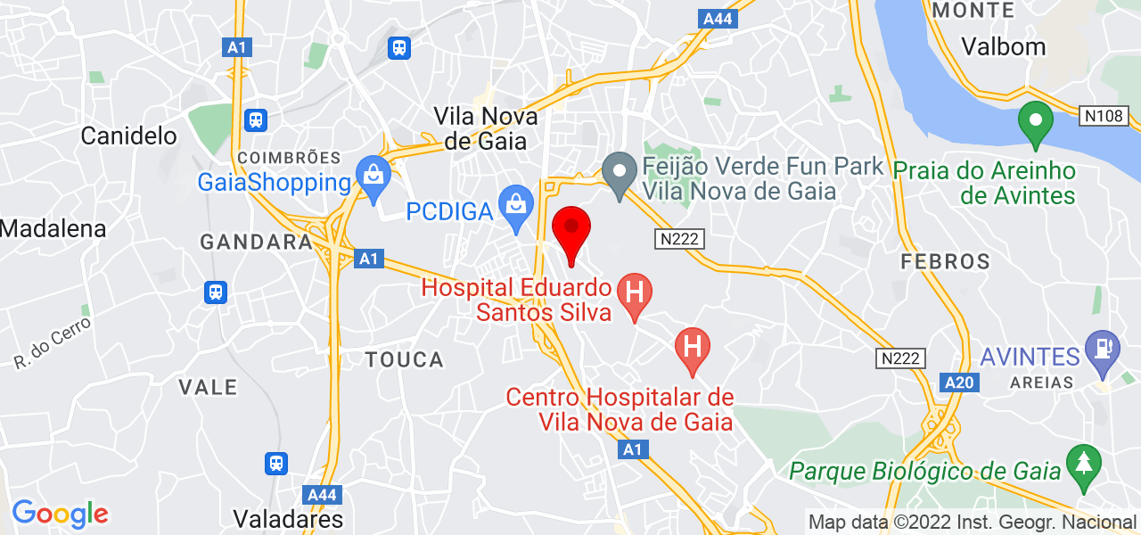 Rafael Pereira - Porto - Vila Nova de Gaia - Mapa