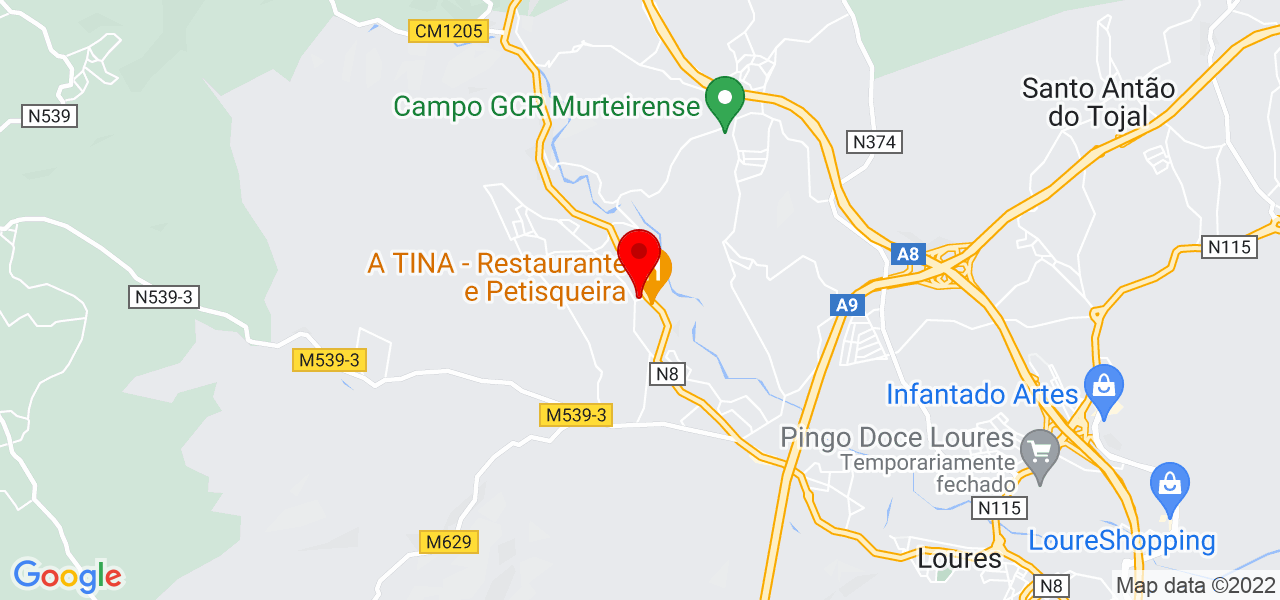 Tarefa Fácil Instalações Eléctricas Lda - Lisboa - Loures - Mapa