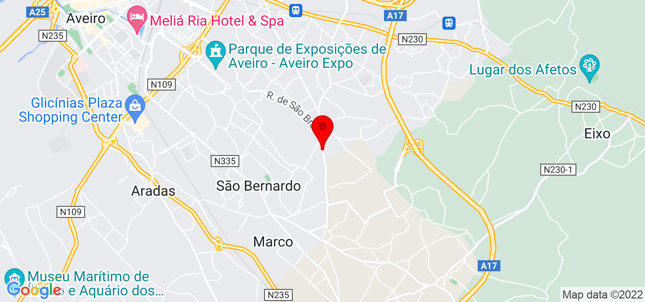 Andr&eacute; Silva - Aveiro - Aveiro - Mapa