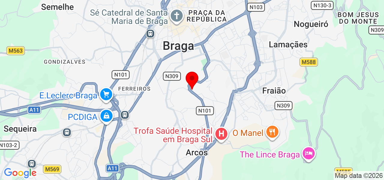 Mauro Vitalino - Advocacia Internacional - Braga - Braga - Mapa