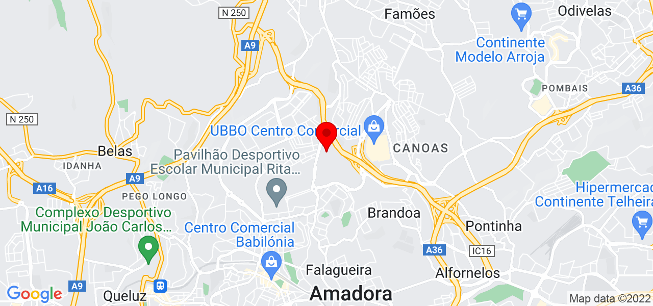 Ana Patana - Lisboa - Amadora - Mapa