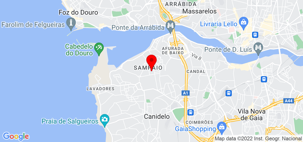 Claudia - Porto - Vila Nova de Gaia - Mapa