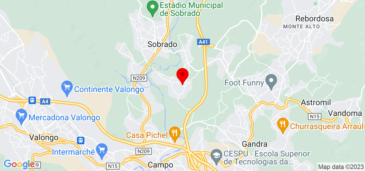 Cristina Martins - Porto - Valongo - Mapa