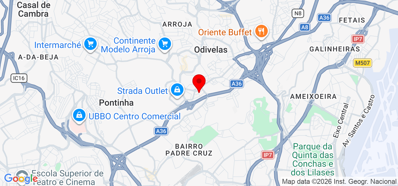 CADU DA SILVA - ELETRECISTA QUALIFICADO - Lisboa - Odivelas - Mapa