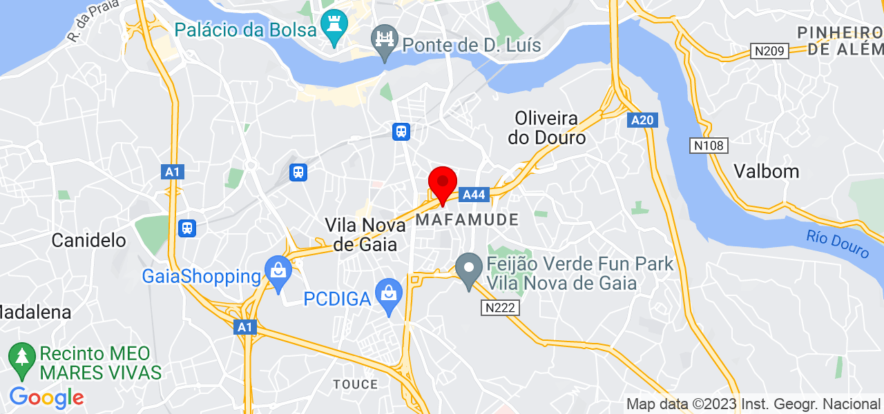 Rebeca Chamma - Porto - Vila Nova de Gaia - Mapa