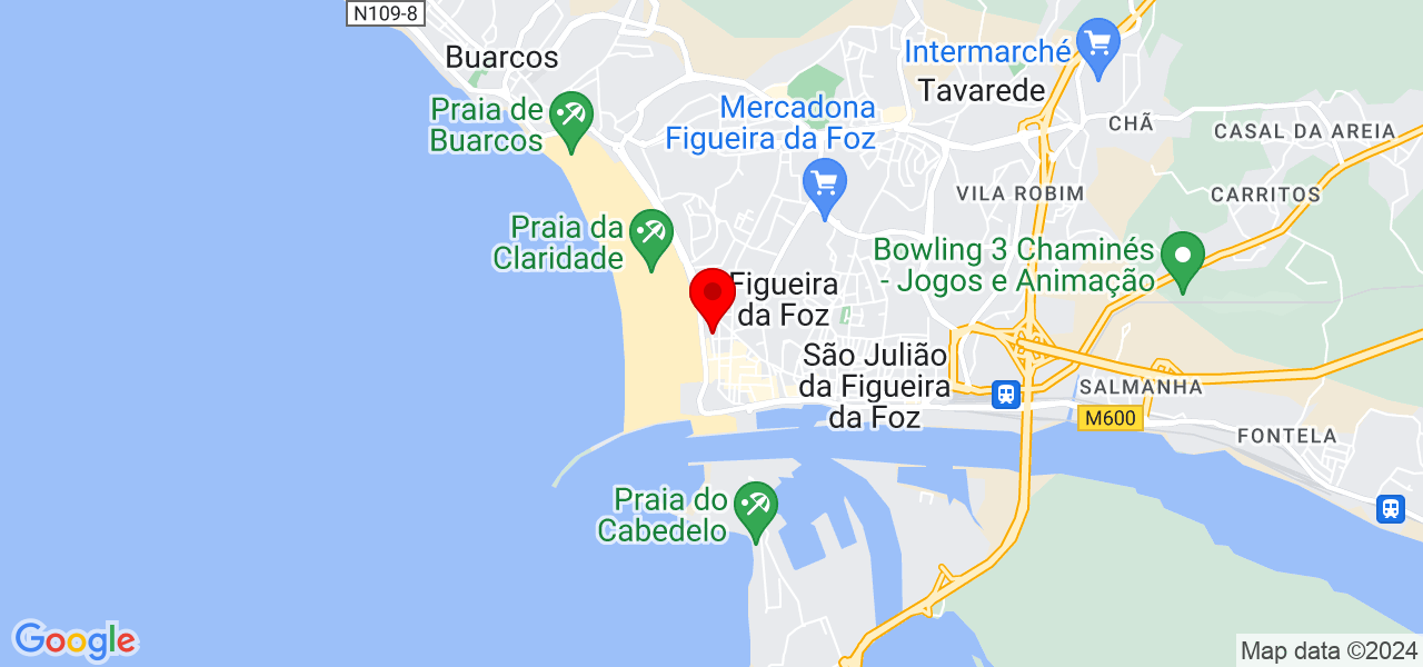 NATALIANE SALAZAR - Coimbra - Figueira da Foz - Map