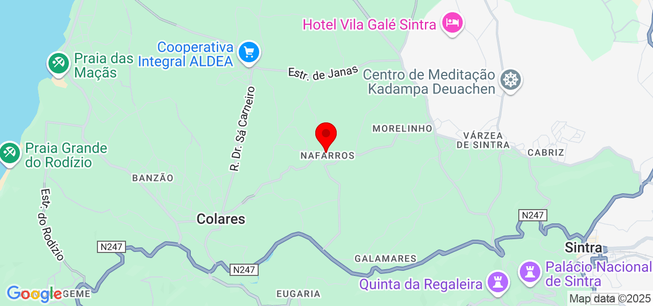 Ferband construção - Lisboa - Sintra - Mapa