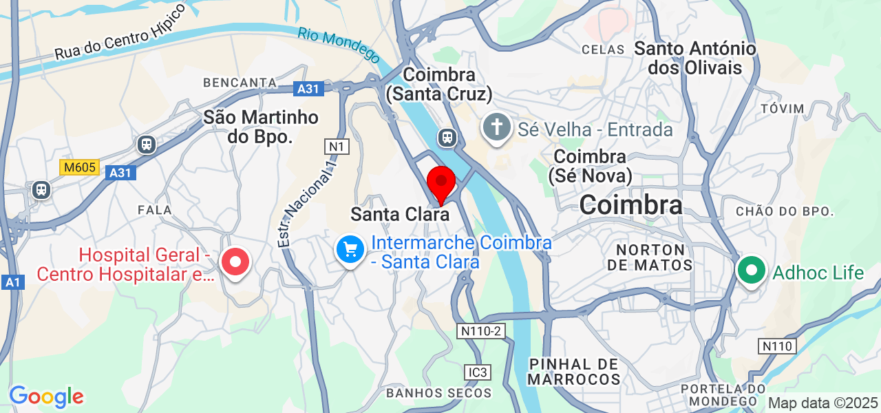 Overall works - Coimbra - Coimbra - Map